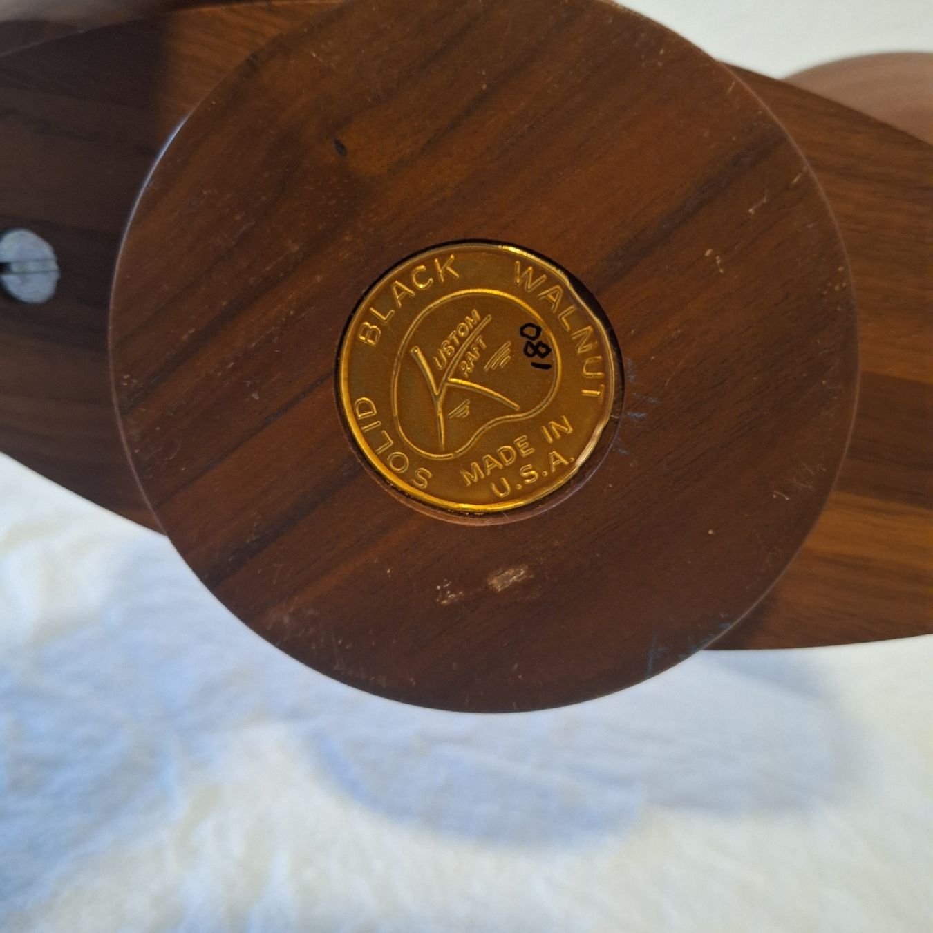 Ciotole: Versand OK! Solid Black Walnut Kustom Kraft Servierschale – Usato da Winterthur venduto da Goldpipau 5