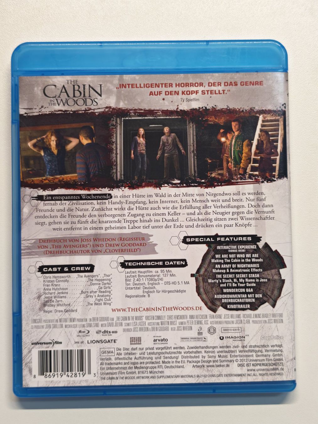 Tutti i DVDs: The Cabin in the Woods – Usato da Liestal venduto da Kratzilla 2