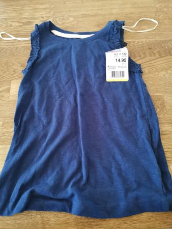 Mädchen Top 122 Unterleibchen kurzarm neu Migros Bio Kids