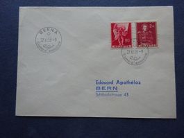 1959 Historische Bilder FDC BERNA italienisch