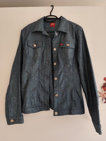 Jeansjacke Miss Sixty blau Metallglanz
