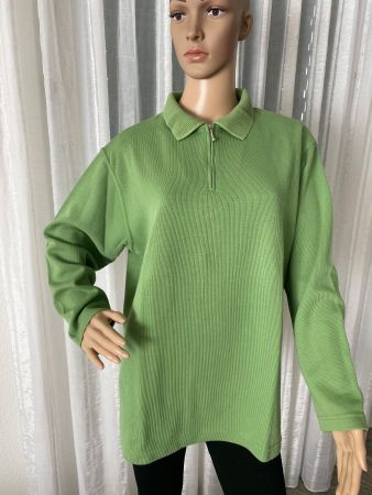 Perfekter Auftritt mit diesem zeitlosen Damenpulli, grün, XL
