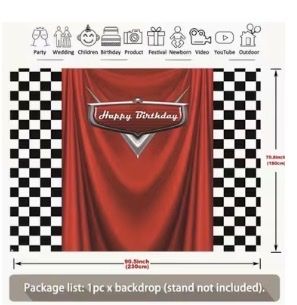 Tutte le decorazioni: Car racing theme party pack, all inclusive – Nuovo e nell'imballaggio originale da Schlieren venduto da sch_7wfd