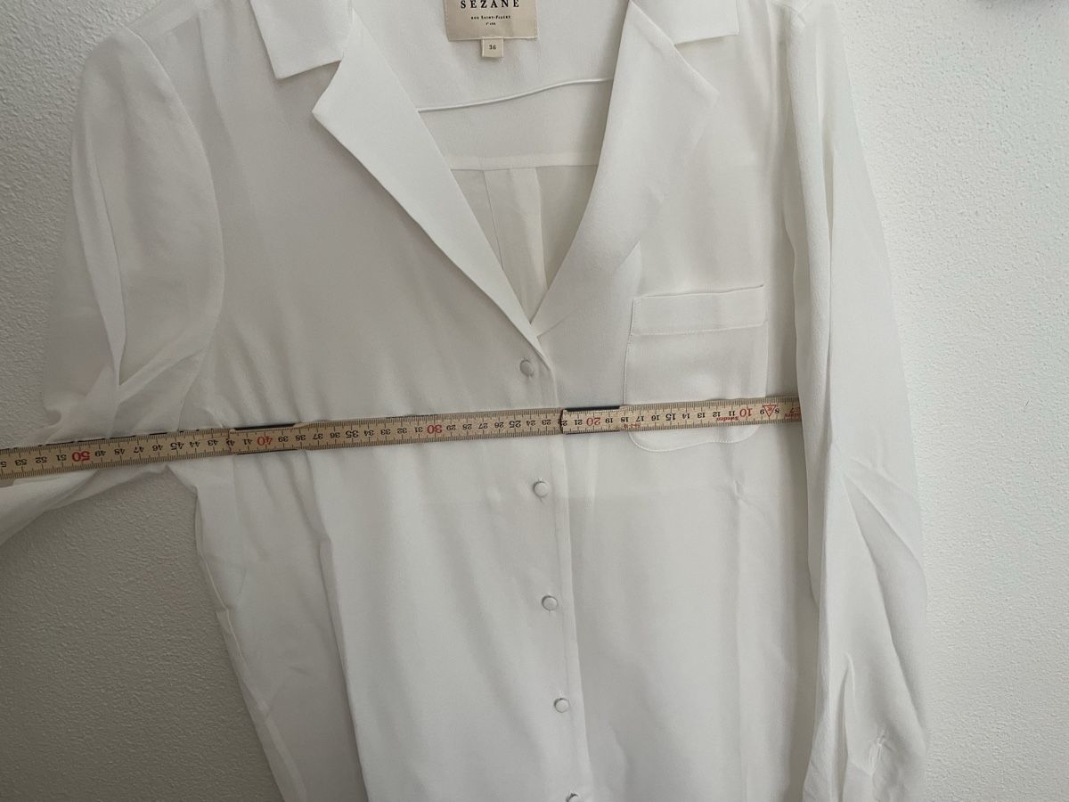 Sezane Blusen: Sezane Damen Bluse Weiss Gr. 36 – Neu und originalverpackt aus Zürich von frtoll 5