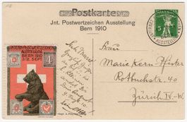 INTERNAT. POSTWERTZEICHEN AUSSTELLUNG BERN 1910