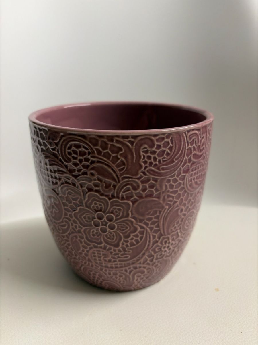 Vasi per fiori: Übertopf PTMD Collection violett mit Muster gebraucht – Usato da Opfershofen TG venduto da dan_nxk8