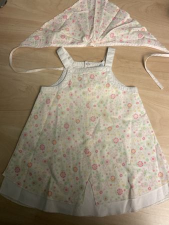 La Redoute Sommerkleidli mit passender Kopfbedeckung Neu 86