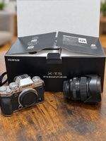 Fujifilm X-T5 Kamera mit Objektiv 16-80mm silber