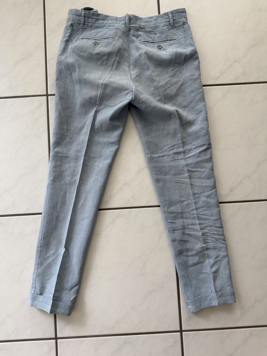 Hosen: Leinen Hose hellblau 120% Lino, Grösse 46  – Gebraucht aus Schattdorf von lestage 2