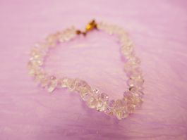 Bergkristall- Splitterarmband