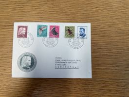 FDC Pro Juventute 1.12.1953 Satz