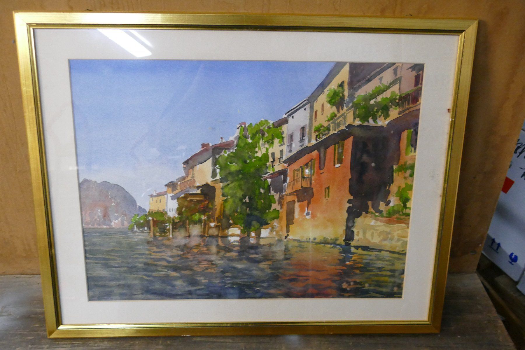 Dipinti: Aquarell R. Mooser Gandria – Usato da Bern venduto da vielerart