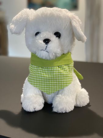 Halstuch Bandana kleiner Hund - GrünKaro