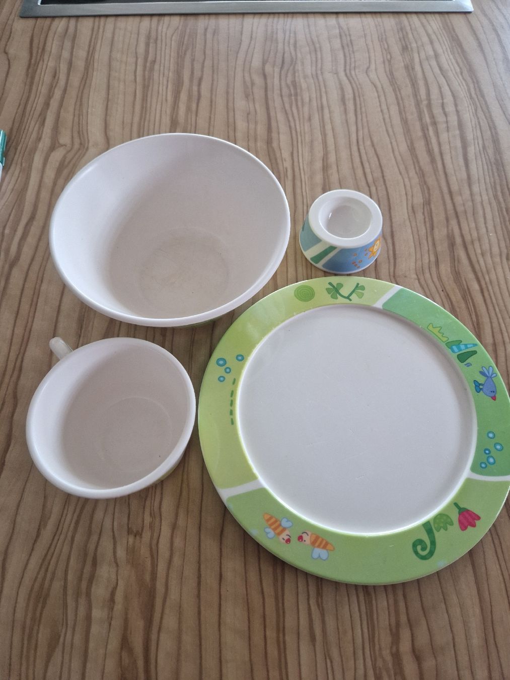 Haba Piatti: Kit vaisselle bébé Haba – Usato da Delémont venduto da bouboute01 2
