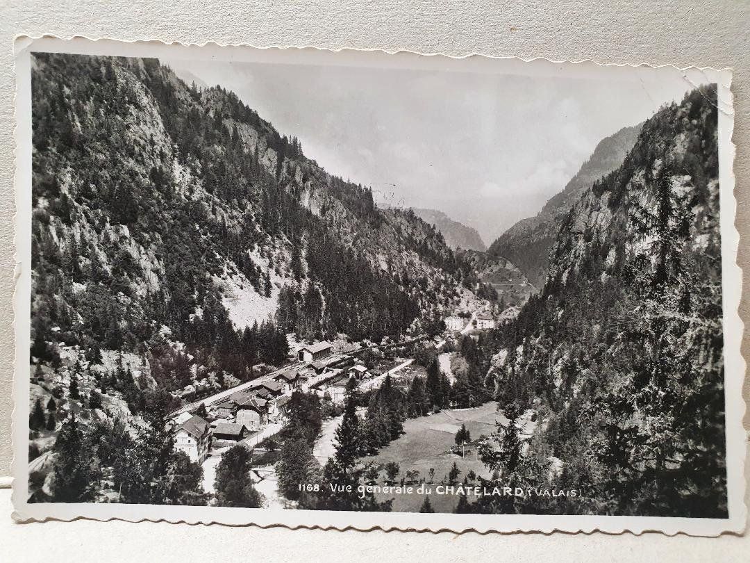 Ansichtskarten: LE CHÂTELARD  -  1955 – Gebraucht aus Delémont von Domdom1