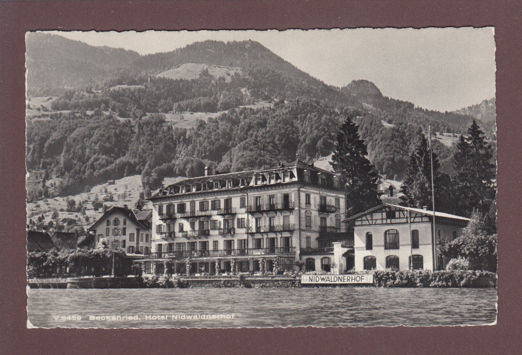 Cartoline postali: BECKENRIED - Hotel Nidwaldnerhof - 1961 – Usato da Pully venduto da nicecards