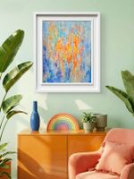 Impressionism art for sale, Acryl on canvas Board,  38x46 cm