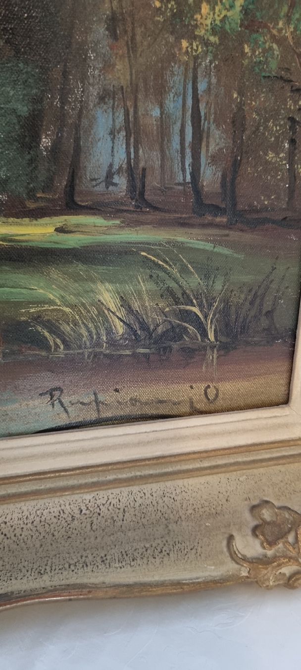 Gemälde: Quadro ad olio paesaggio,, vintage – Gebraucht aus Oberrohrdorf von roc_g72s 4