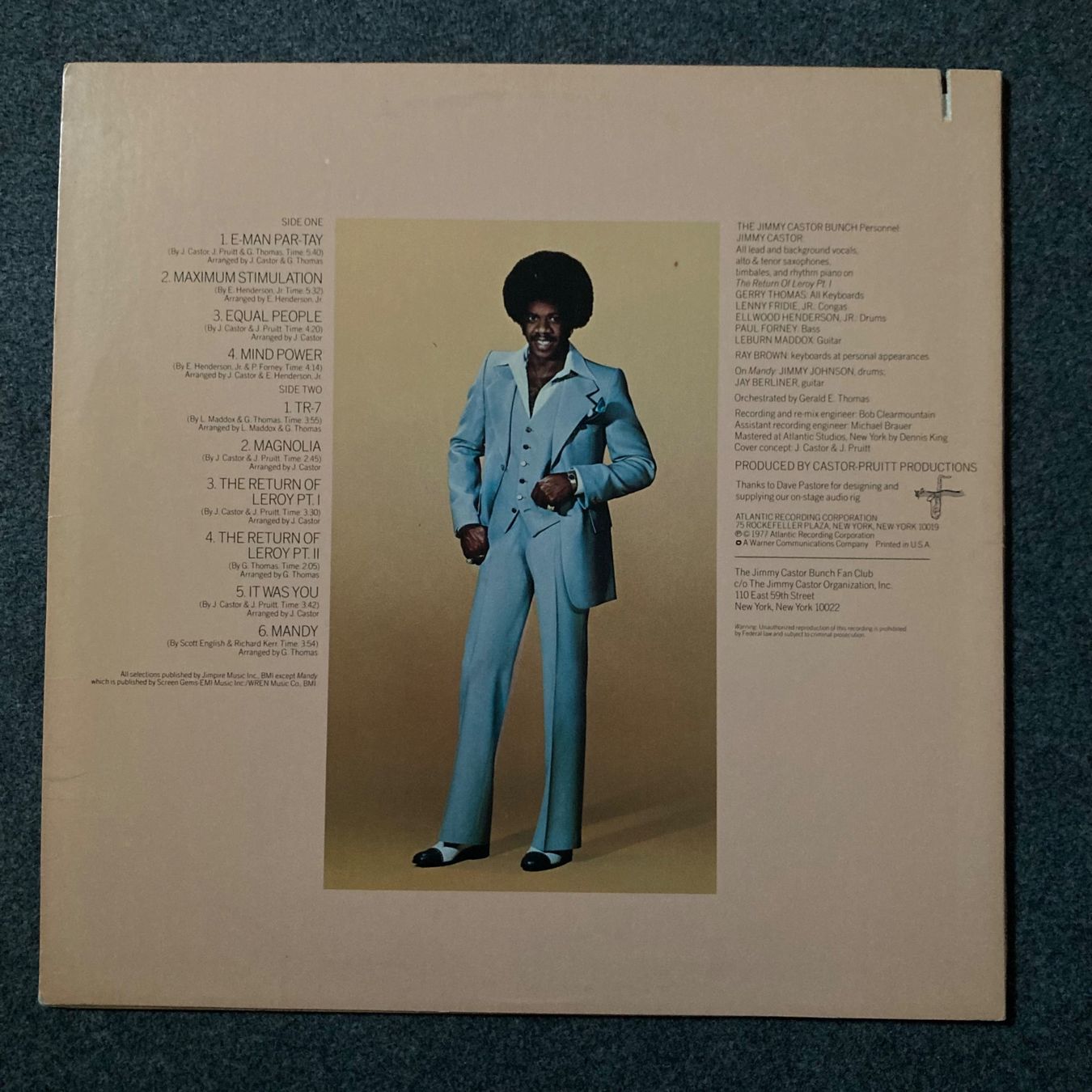 Vinyles: THE JIMMY CASTOR BUNCH - MAXIMUM STIMULATION - LP – D'occasion à dachsen par oheio 1