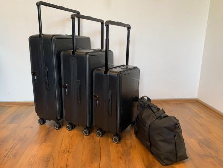 4-teilig TSA Wide-Handle Premium Kofferset Polypropylen NEU