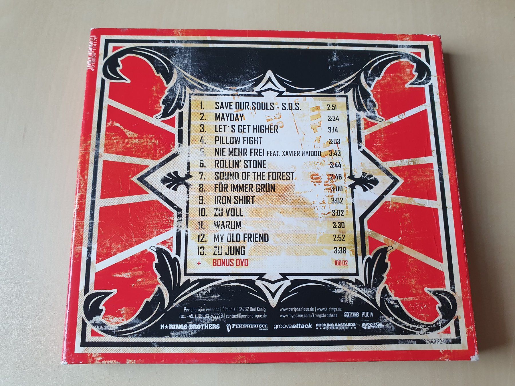 CD: K Rings Brothers Save our Souls – Usato da Stansstad venduto da collectorsshop 1
