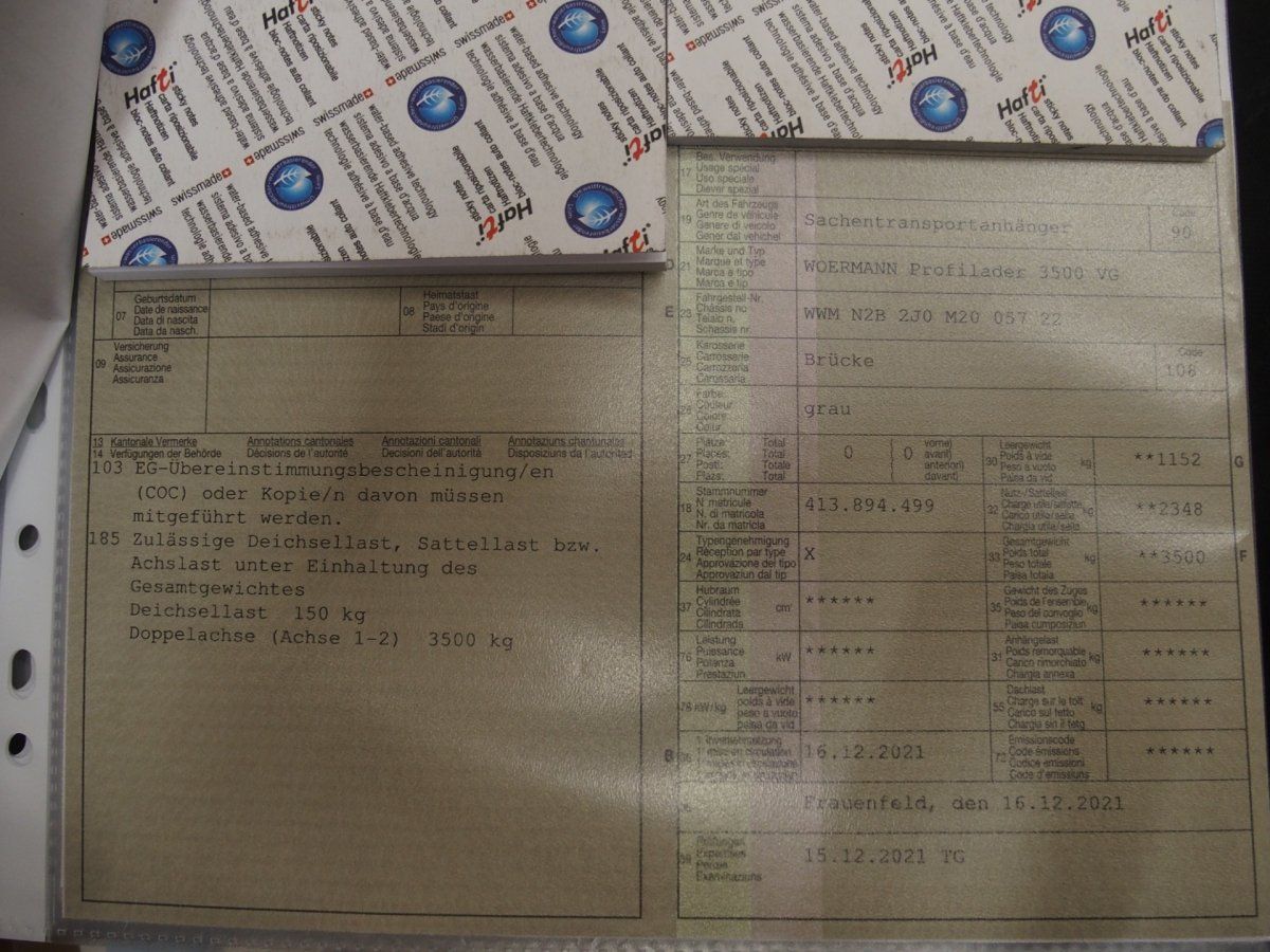 Wörmann Anhänger: Sachentransportanhänger/ Wörmann Profilader – Neu (gemäss Beschreibung) aus Engwilen von FaehAnhaengerGmbH 5