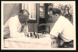 Fotografie Schach - Chess, Männer nachd