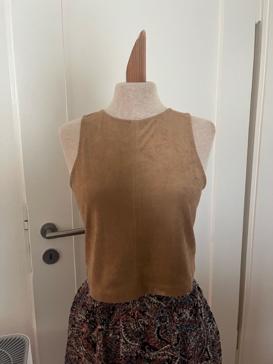 H&M Top: Wildleder Optik Top, Grösse M, von H&M – Usato da Zürich venduto da Mrstm4