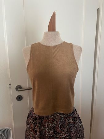 Wildleder Optik Top, Grösse M, von H&M