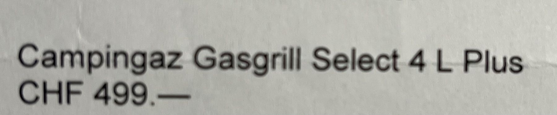 Grills: Gasgrill Campingas – Neu und originalverpackt aus Hagneck von widder666 4