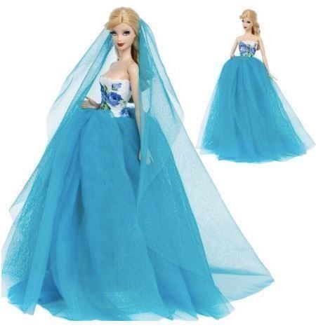 Bambole: BARBIE KLEID BALLKLEID BLAU  10091 – Nuovo (secondo la descrizione) da Stansstad venduto da Teilnehmer1 1