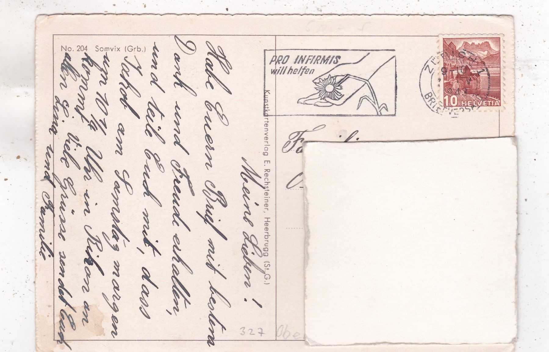 Cartoline postali: Somvix 1943 – Usato da Herisau venduto da Lisegrat2008 1