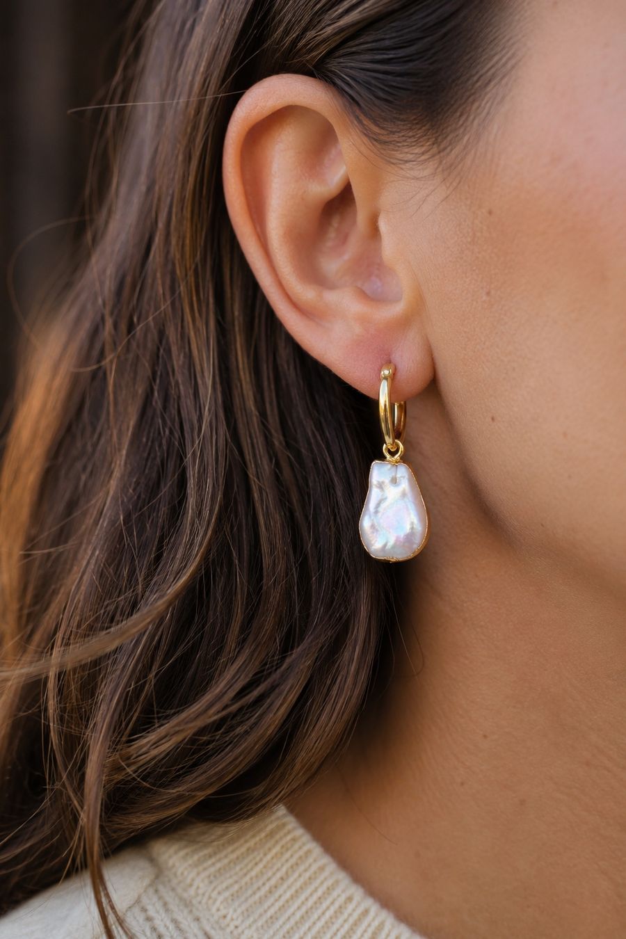 Orecchini pendenti & Orecchini a lobo: Wunderschön: echte Perlen, vergoldete Creolen Perlenohrringe – Nuovo e nell'imballaggio originale da Rombach venduto da Ivreajewels 4