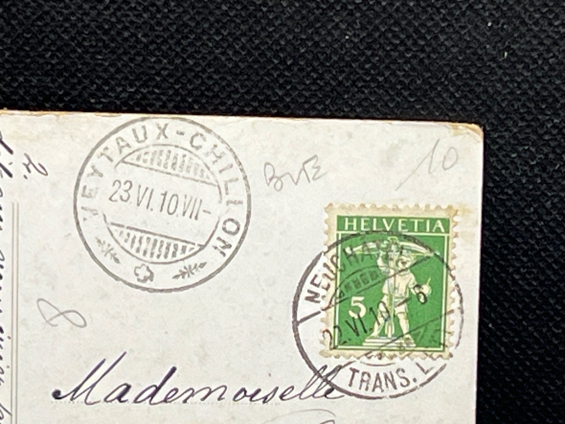 Cartoline postali: Neuchâtel. Quartier de l'Est – Usato da Widnau venduto da Brusi9 1