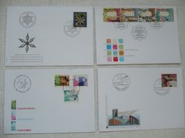 2001 4 FDC SBK 1035 - 1039, ATM 15 - 18