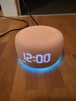 Digitaler Wecker mit Licht rosa gebrauchter Zustand