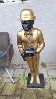 Dekorative Vintage Diener Figur aus Messing, Top!