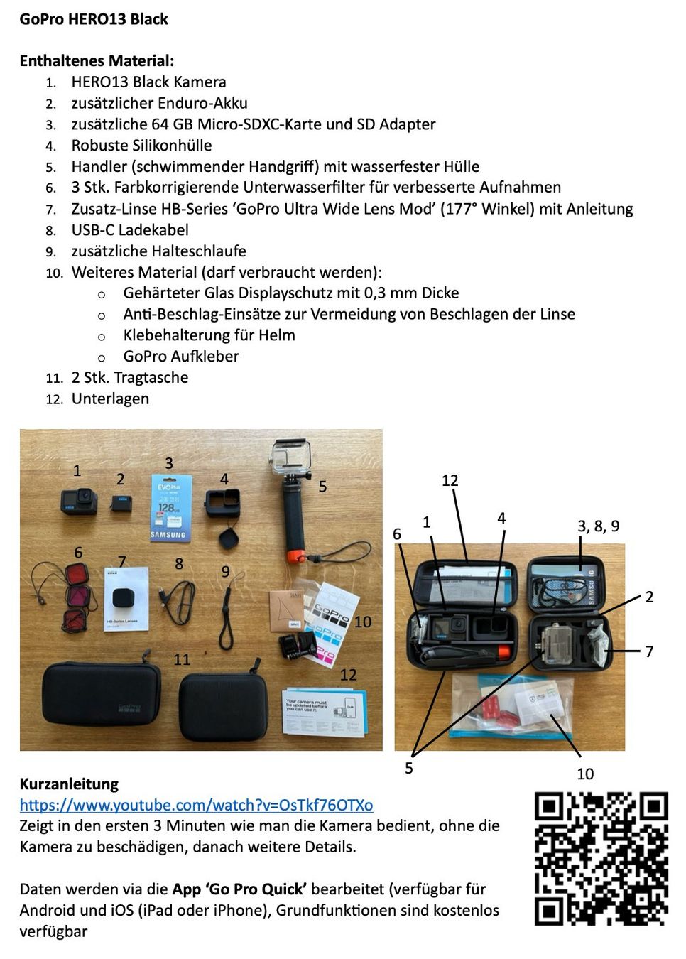 Gopro Action Cam: GoPro HERO13 Black – Gebraucht aus Uster von qwerti3 1