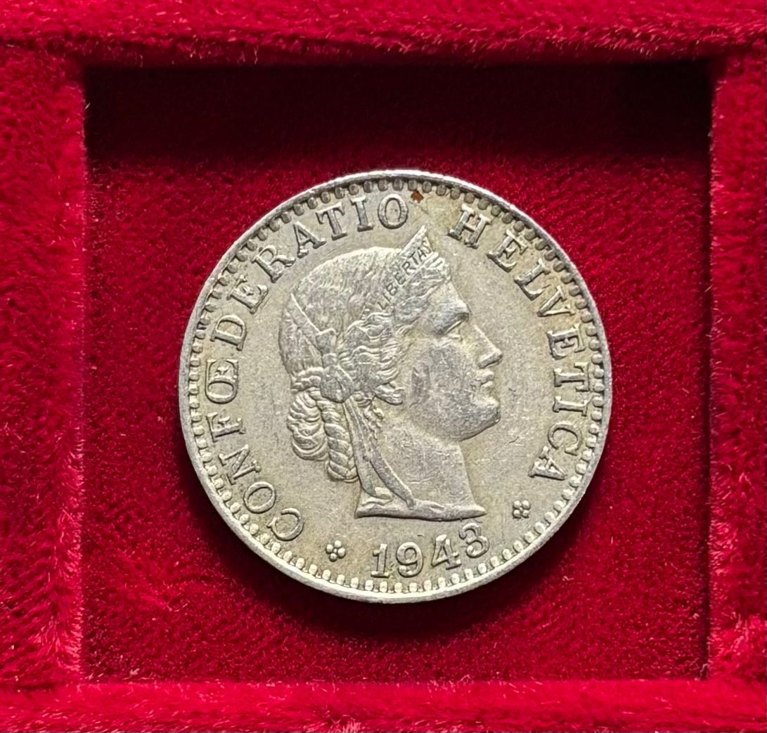 Tutti le monete: Schweiz 20 Rappen 1943 B vzgl Libertaskopf – Nuovo (secondo la descrizione) da Speicher venduto da CH-Schatzkammer