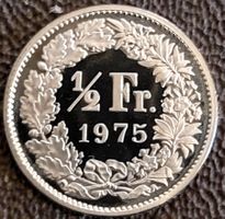 50 Rappen 1975 pp / aus Münzsatz / in einer Münzkapsel