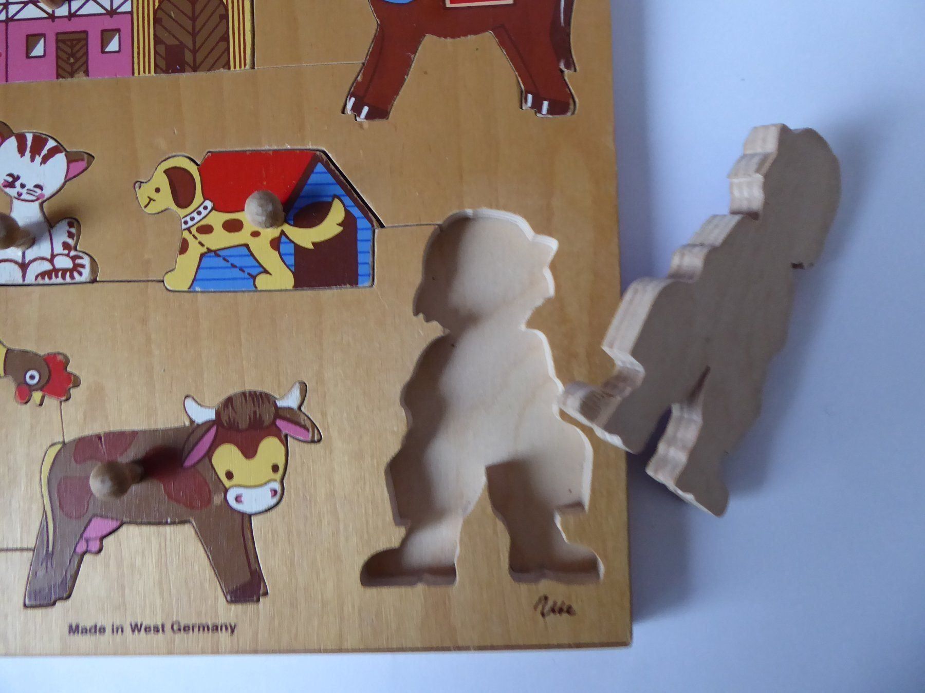 Puzzle: Bauernhof Greif Holzpuzzle, Mertens,1981 – Usato da Turbenthal venduto da Panau 1