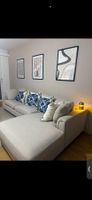Ecksofa Stoff beige Von Belliani