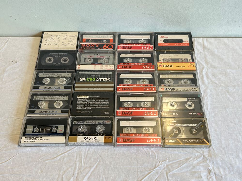 Cassette audio BASF LH C120 (x20) (Gebraucht) in Geneve für CHF 6 - mit