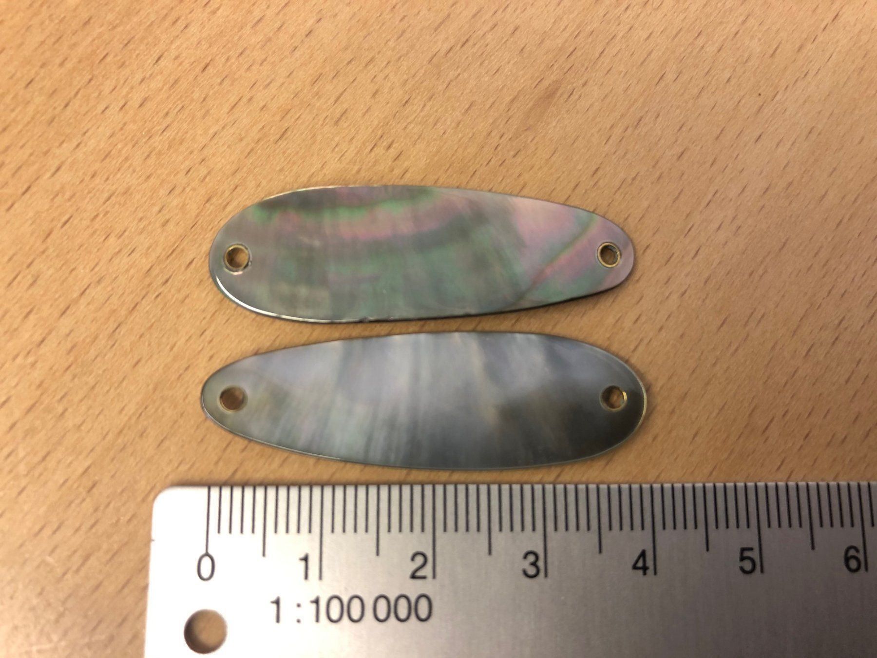 Köder: Perlmuttspange Black Pearl, ca. 40mm – Neu (gemäss Beschreibung) aus Arbon von Helmuth 3