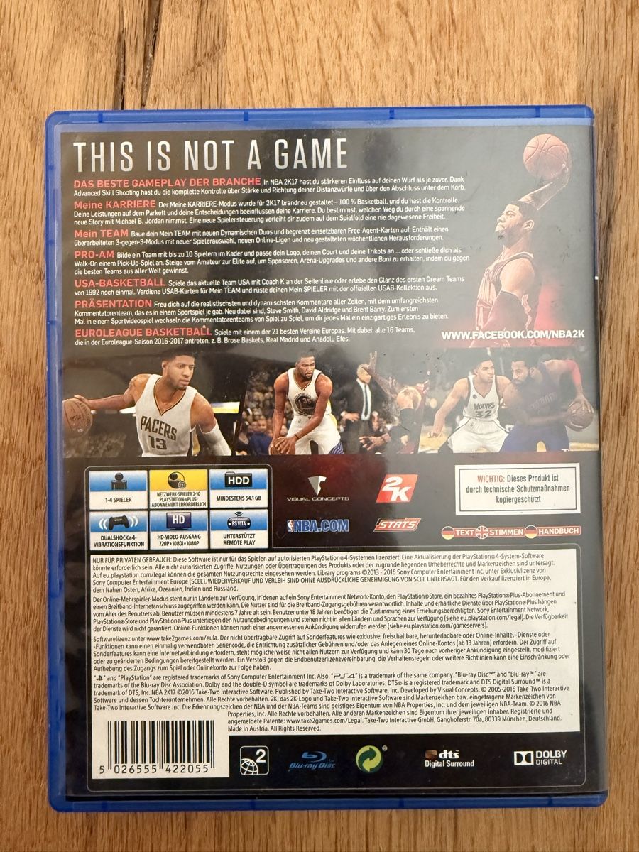 Sony Spiele: NBA2K17 PS4 – Neu (gemäss Beschreibung) aus Kriens von Genschi 2