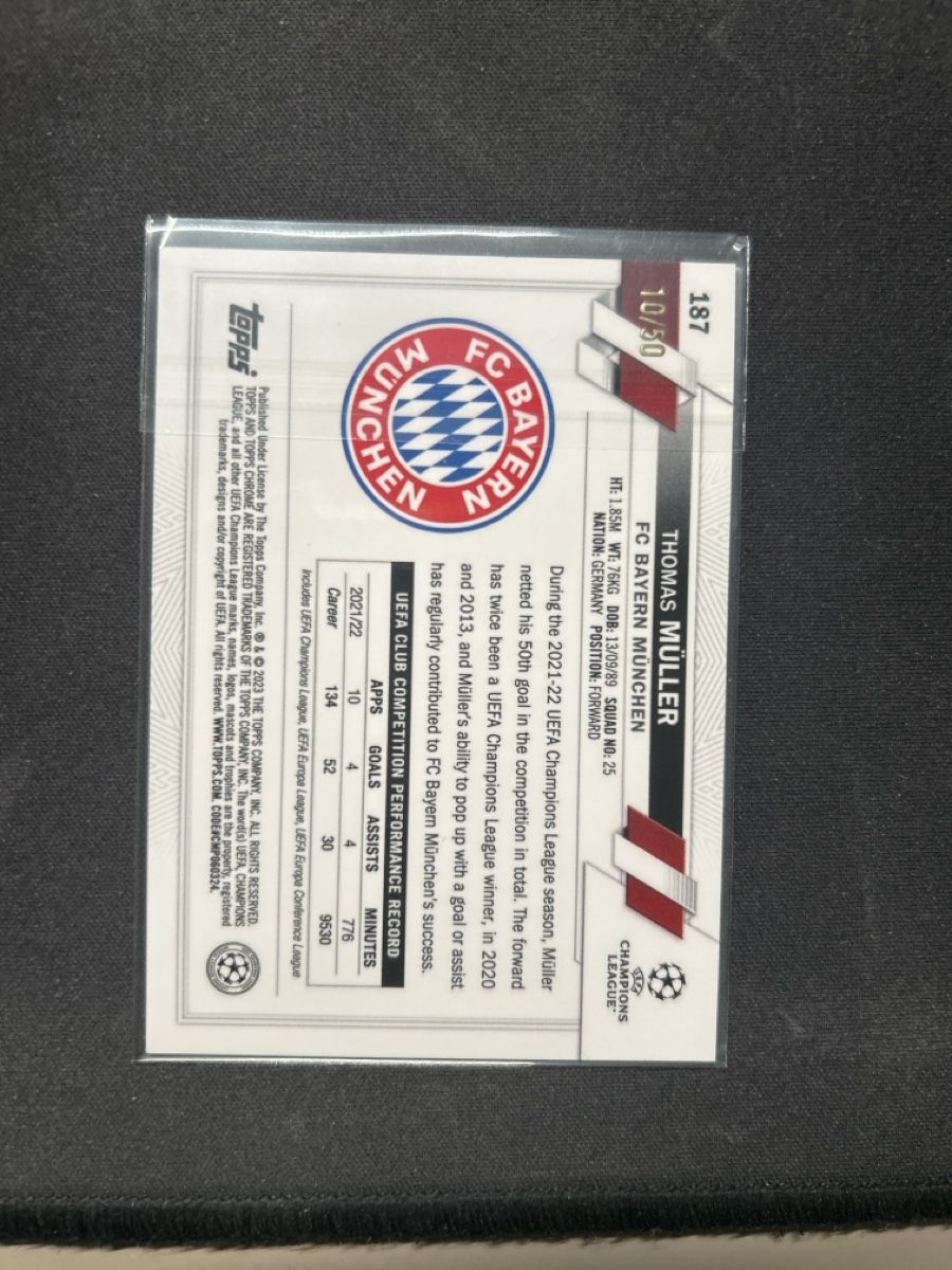 Topps Carte collezionabili: Topps chrome sapphire Thomas Müller orange /50  – Usato da Greppen venduto da hcv_cc2r 1