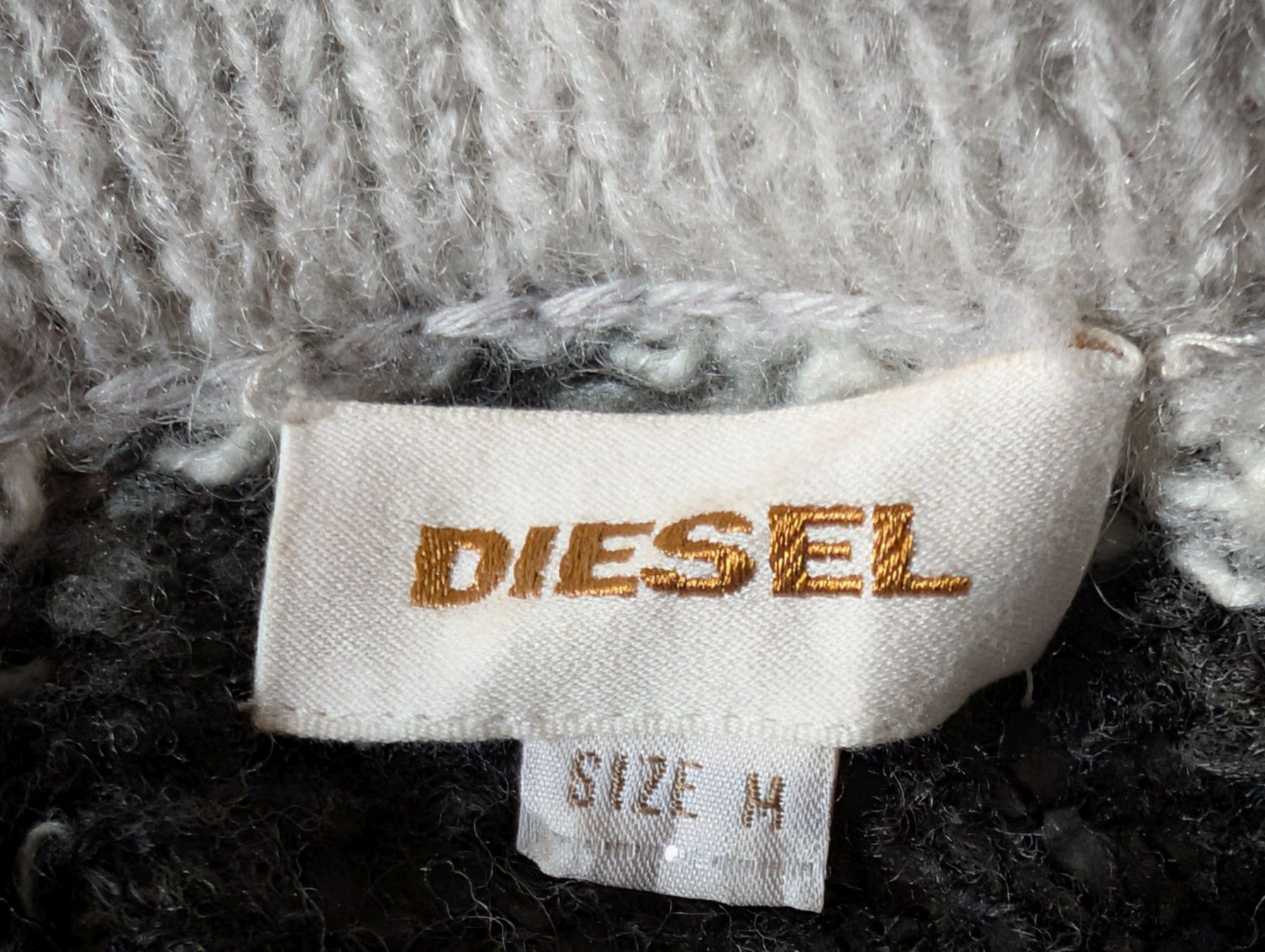 Diesel Vestiti: DIESEL : Robe patchwork de tricot gris S-M – Nuovo (secondo la descrizione) da Petit-Lancy venduto da lilycerise 8