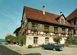AK Gottlieben am Rhein Untersee, Waaghaus & Drachenburg