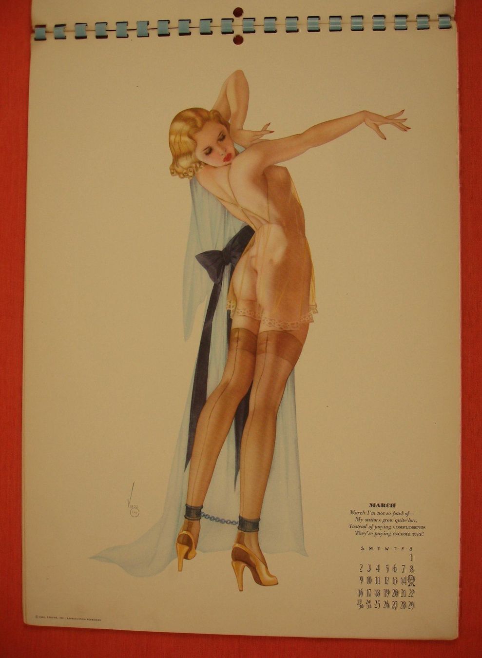 Libri: ALBERTO VARGAS PIN UP KALENDER 1940 – Usato da Grüningen venduto da Kartensammler 3