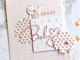 Stanzschablone Nr. R108, Schriftzug Baby (Sizzix geeignet)
